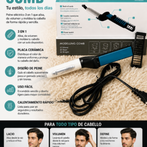 Modelador de cabello masculino