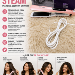 Plancha de pelo a vapor